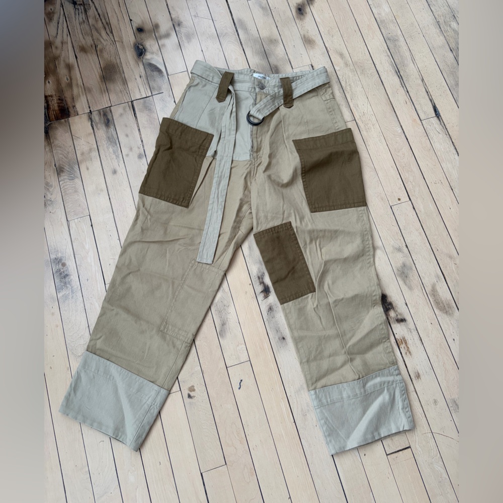 Stylish Two-Tone Women's Cargo Pants